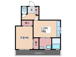 境田アパ－トの物件間取画像